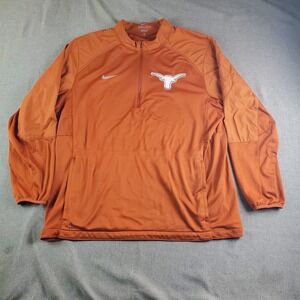 Texas Longhorns Jacket Mens XL Orange Nike Pullover NFL Sport Active Football